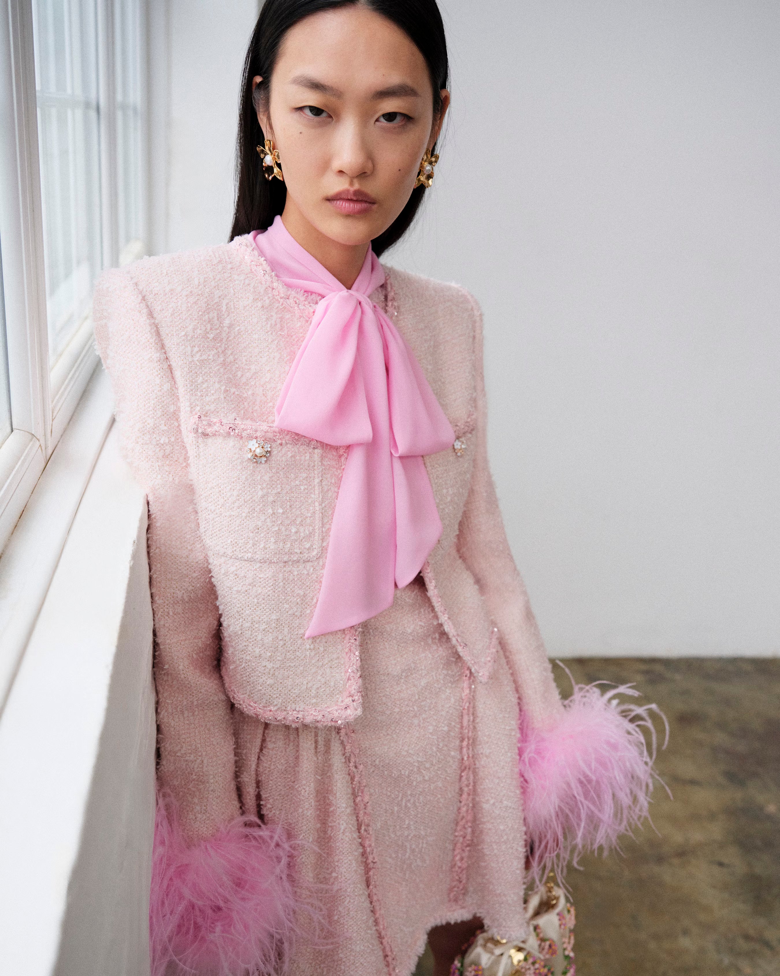 Pink Boucle Jacket