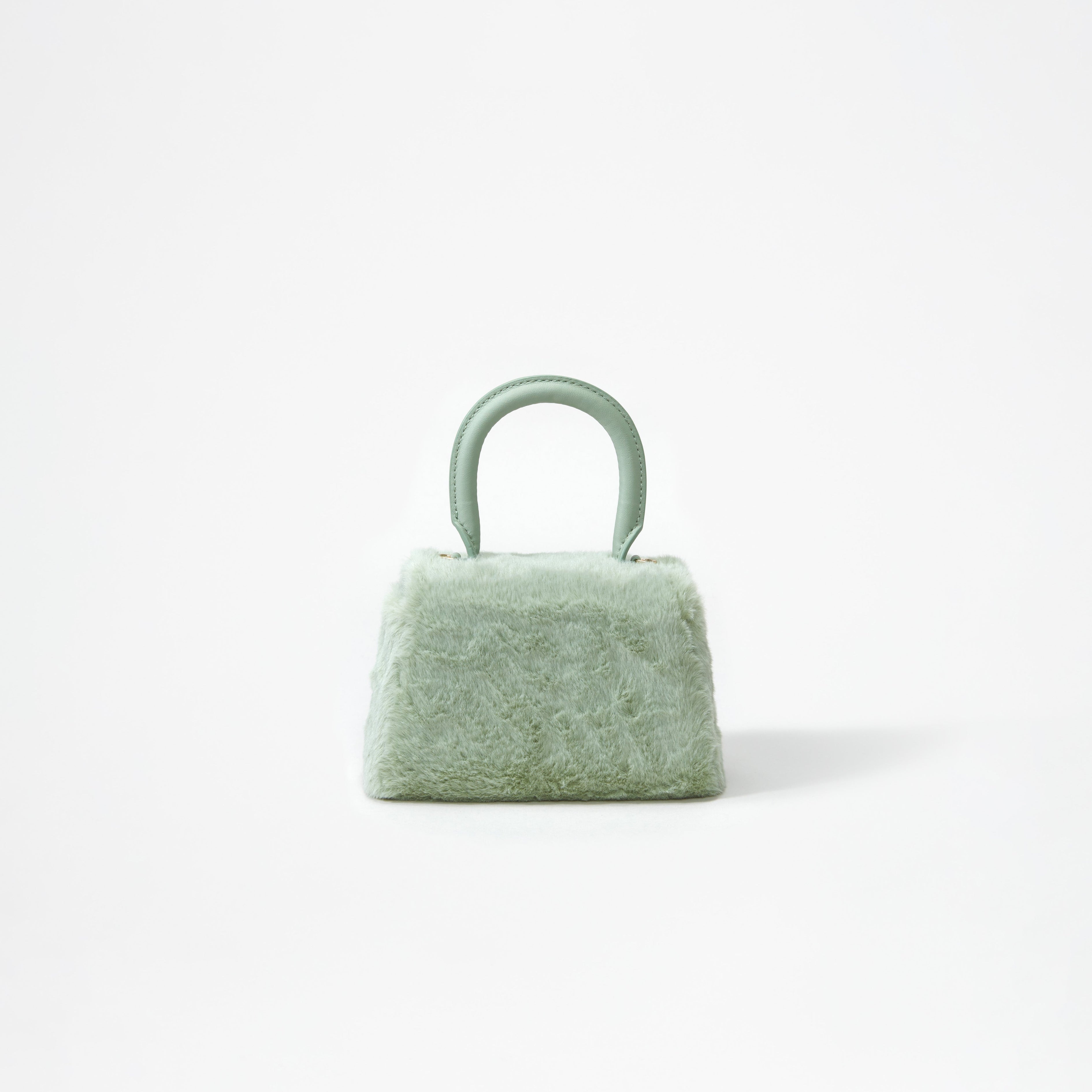 Green Fluffy Bow Micro Bag