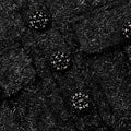 Black Tinsel Boucle Top