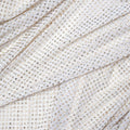 Champagne Rhinestone Mesh Top