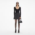 Black Embellished Knit Top