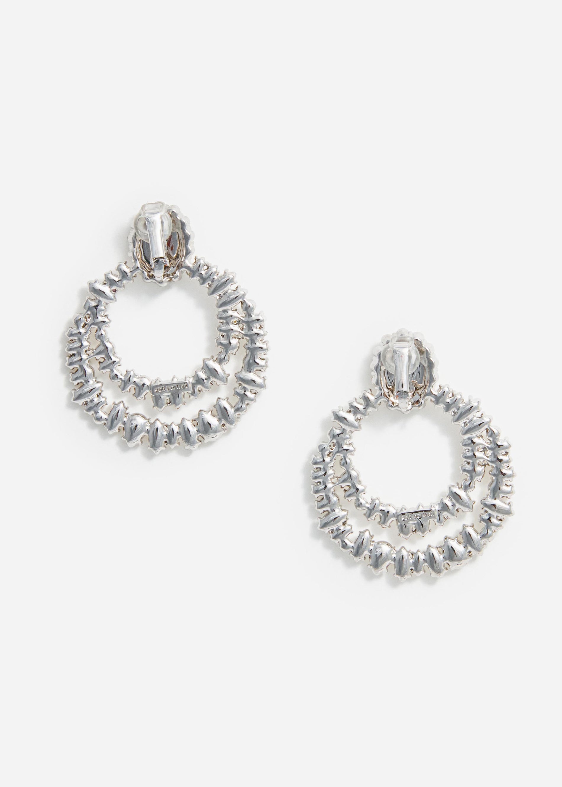 Crystal Double Hoop Earrings