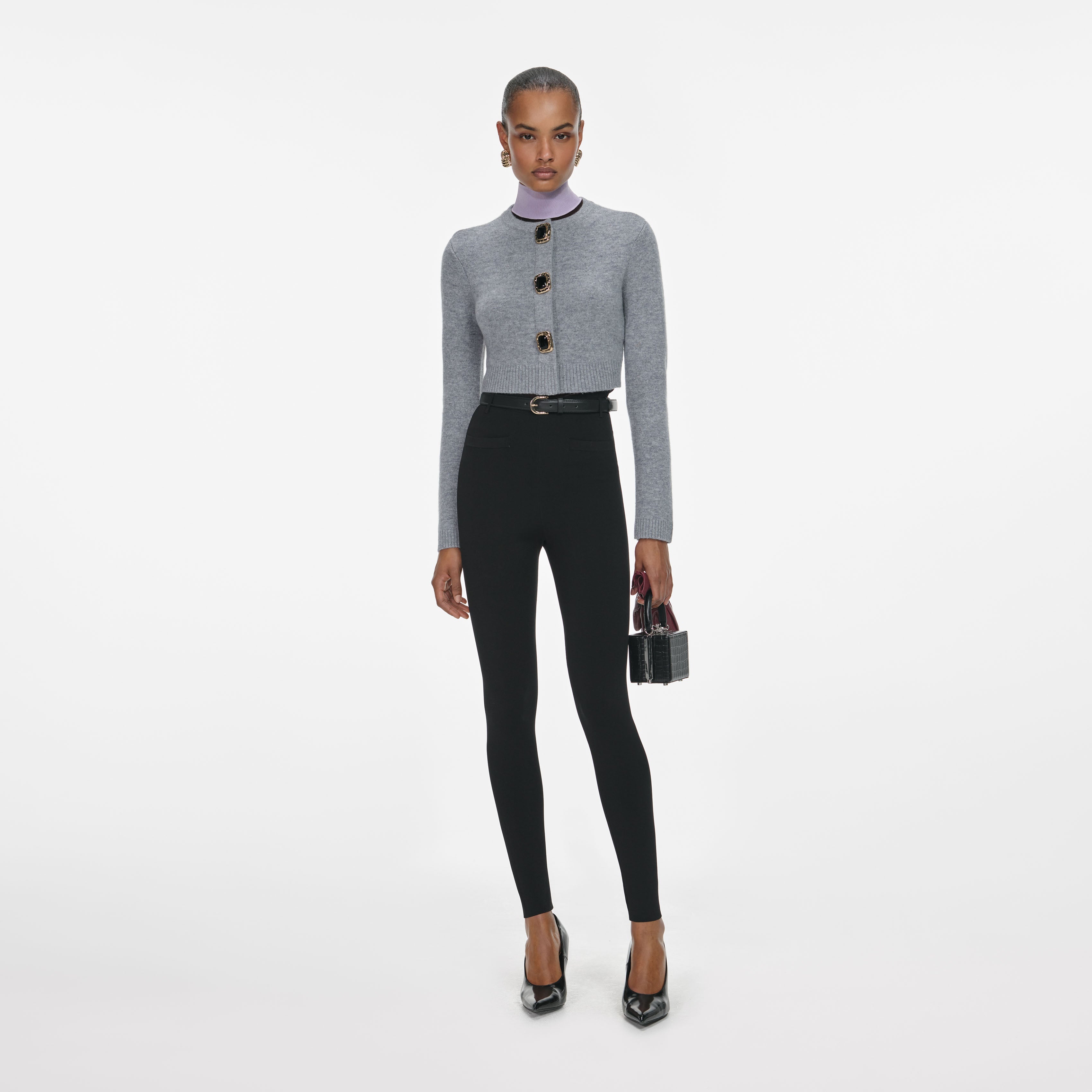 Grey Wool Cardigan