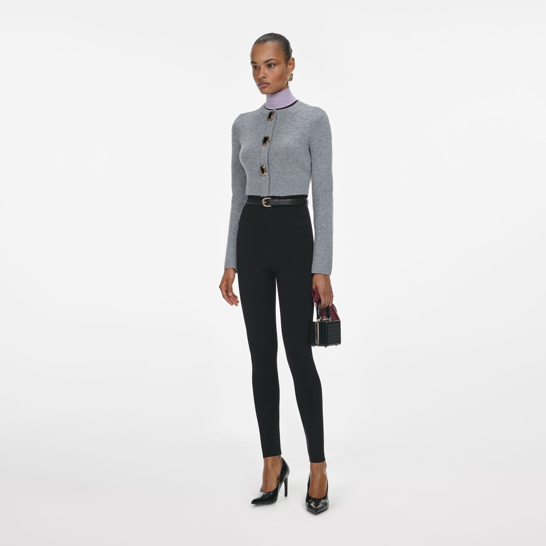 Grey Wool Cardigan