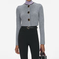 Grey Wool Cardigan