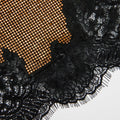 Brown Crystal Chainmail Mini Skirt