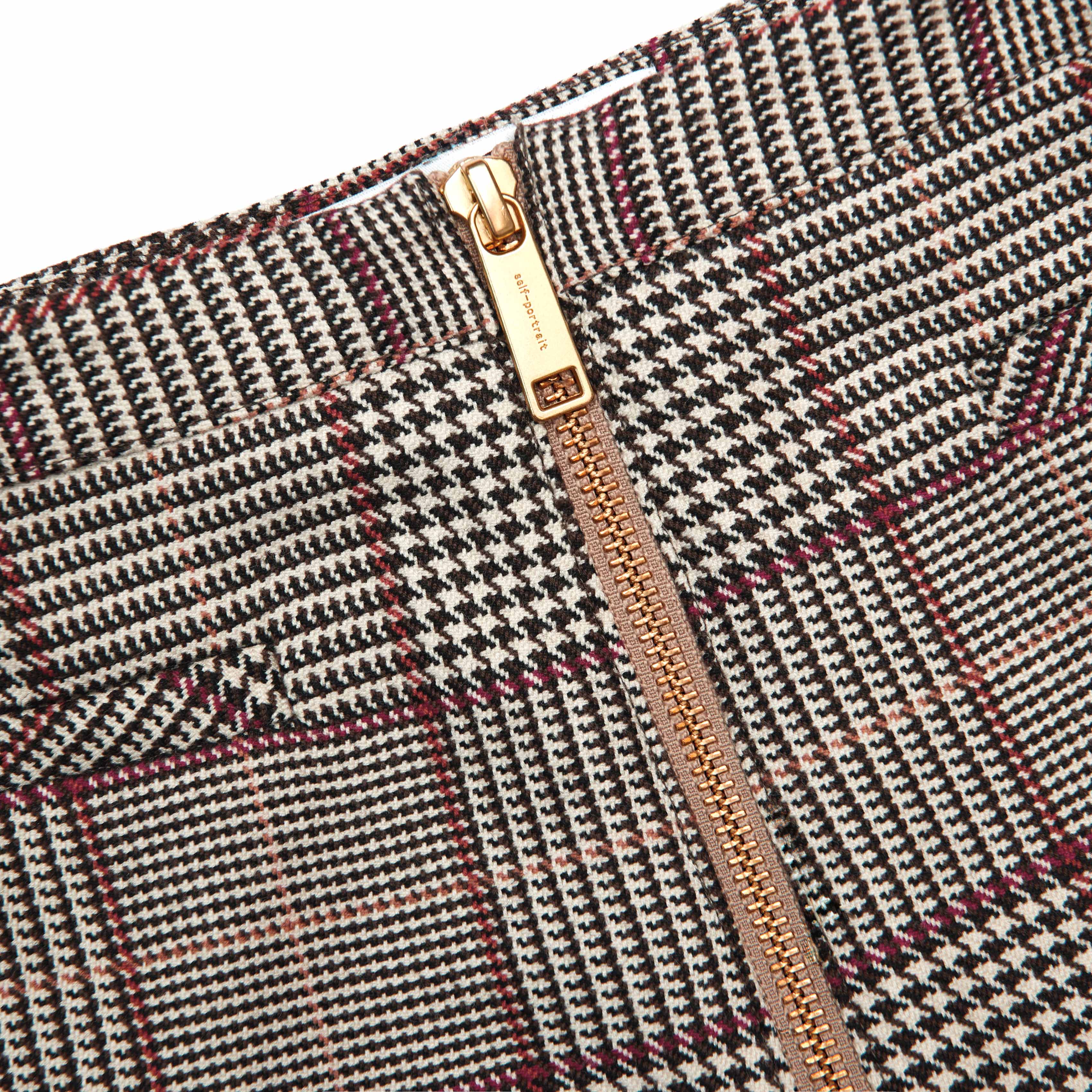Brown Check Shorts
