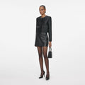 Black Leather Mini Skirt