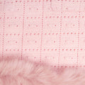 Pink Fur Hem Knit Skirt