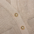Gold Lurex Peplum Knit Mini Dress