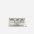 Silver Crystal Bow Mini Shoulder Bag
