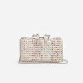 Multi Crystal Clutch Bag