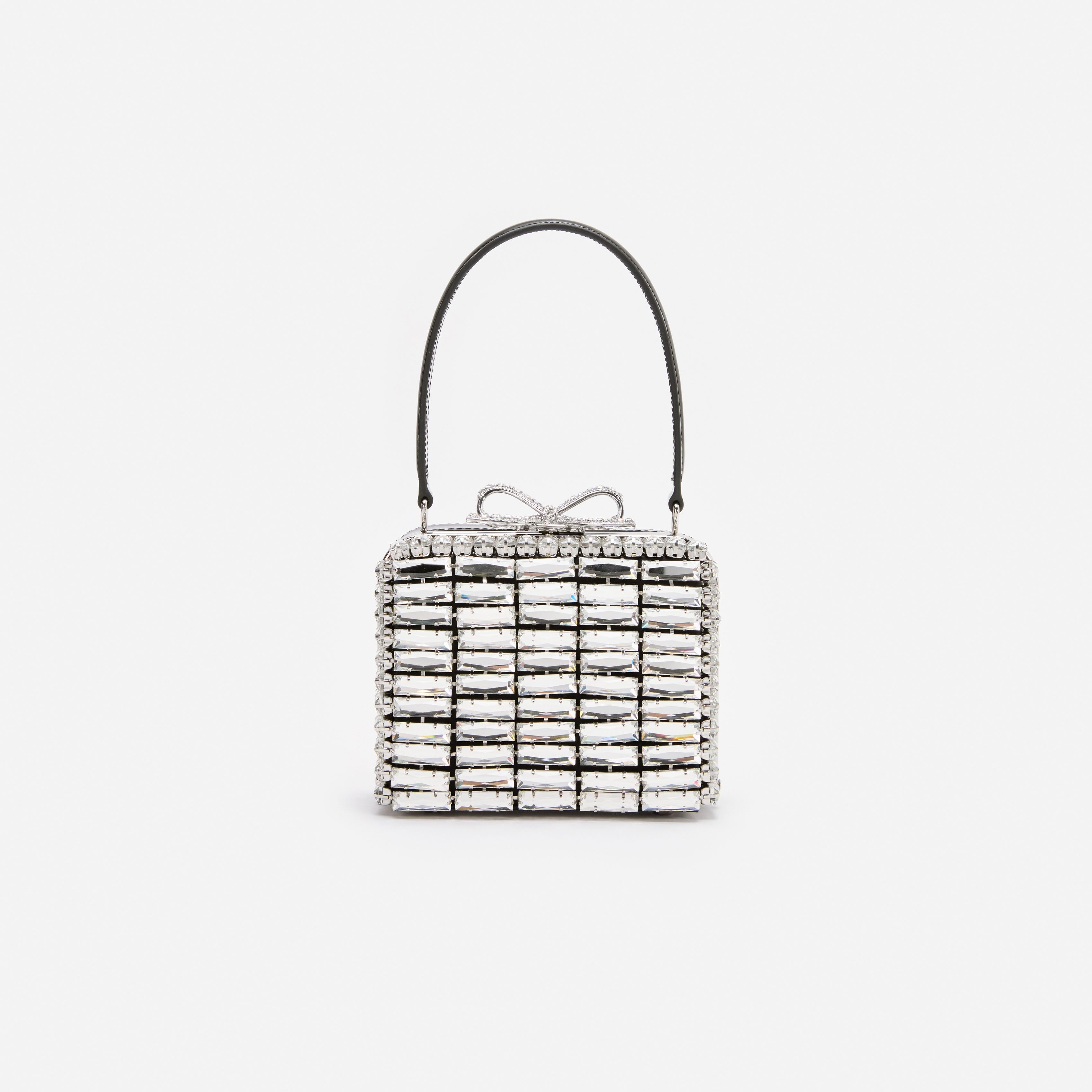 Silver Crystal Micro Bag – self-portrait-EU