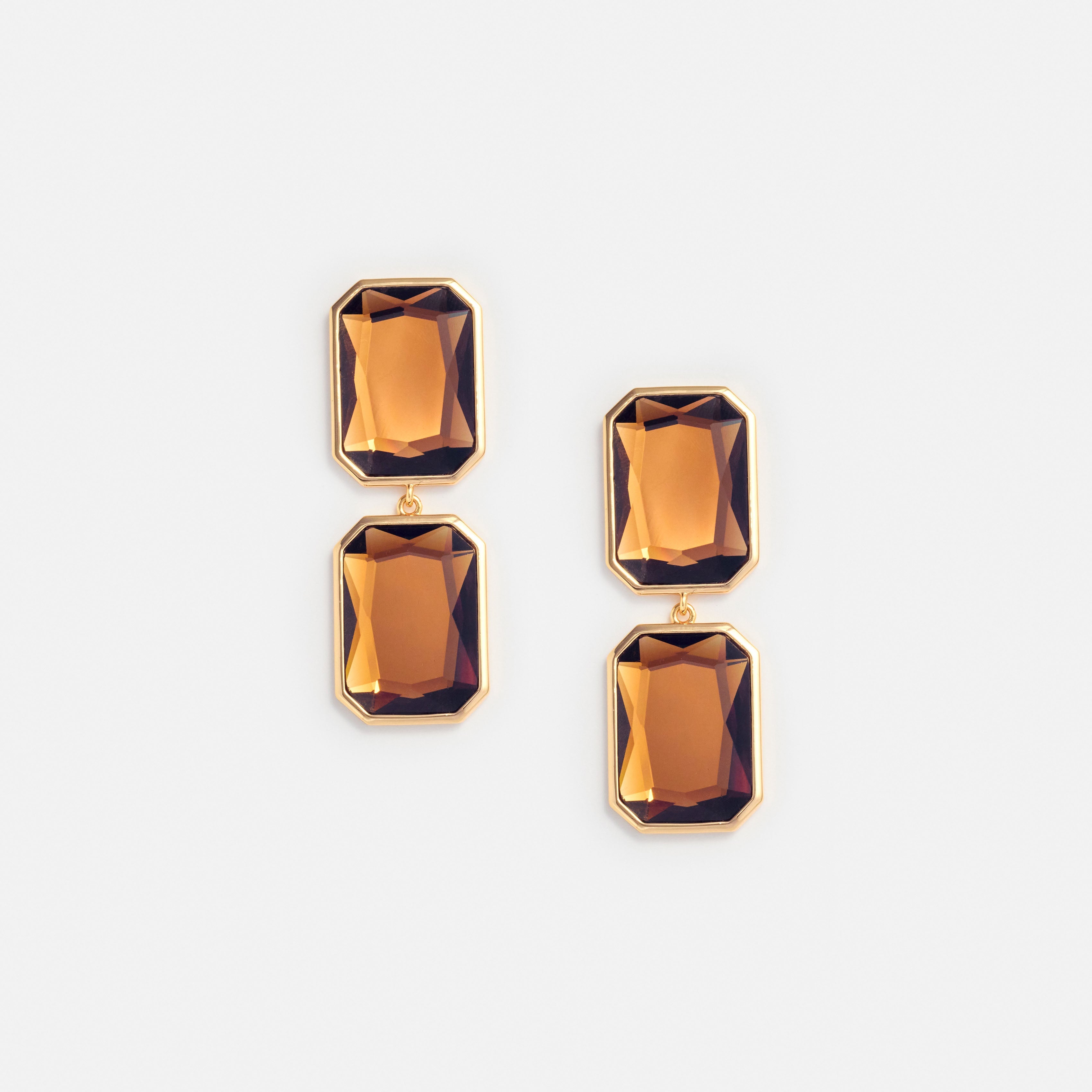 Amber Tiered Earrings