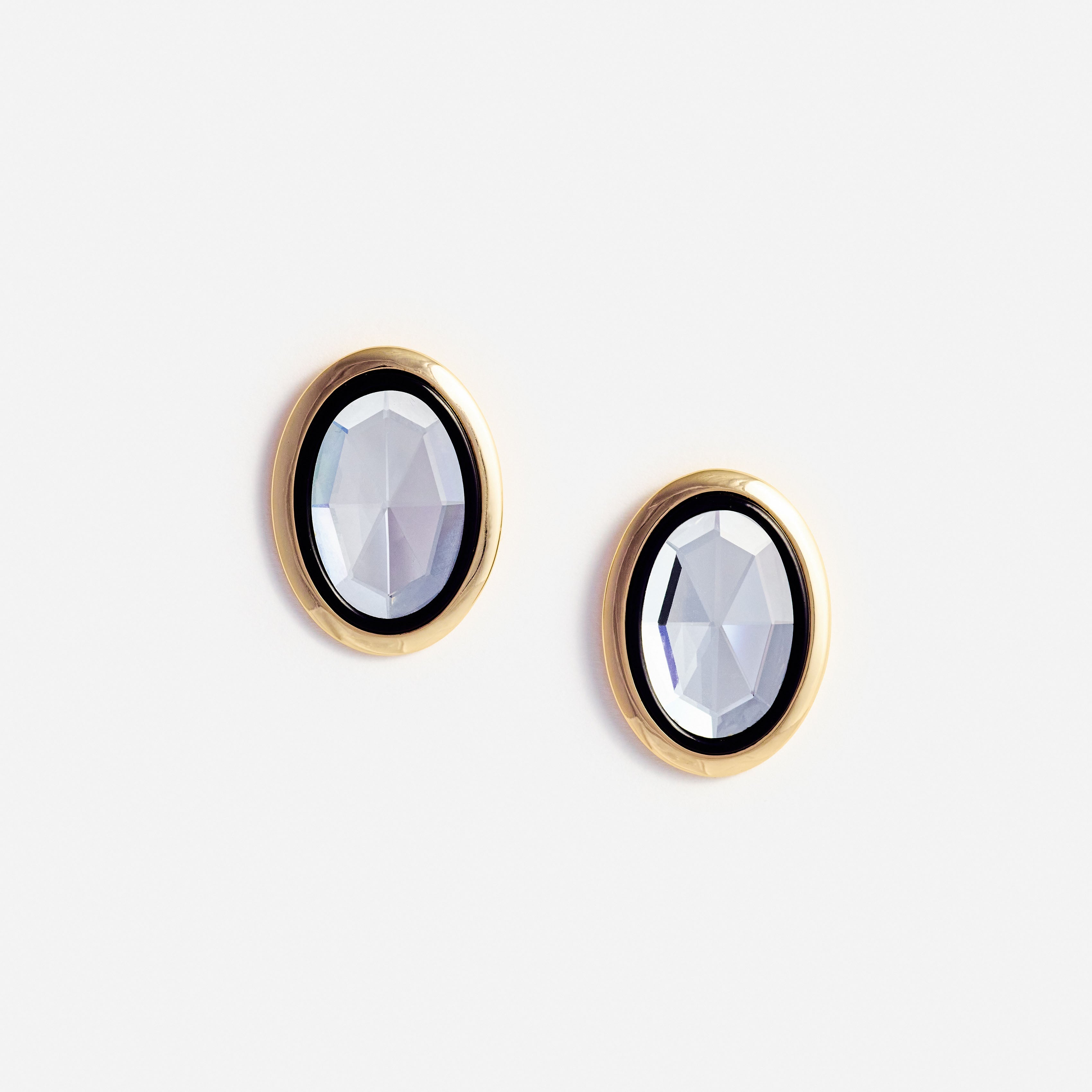 Custom Swarovski Crystal Oval Earrings