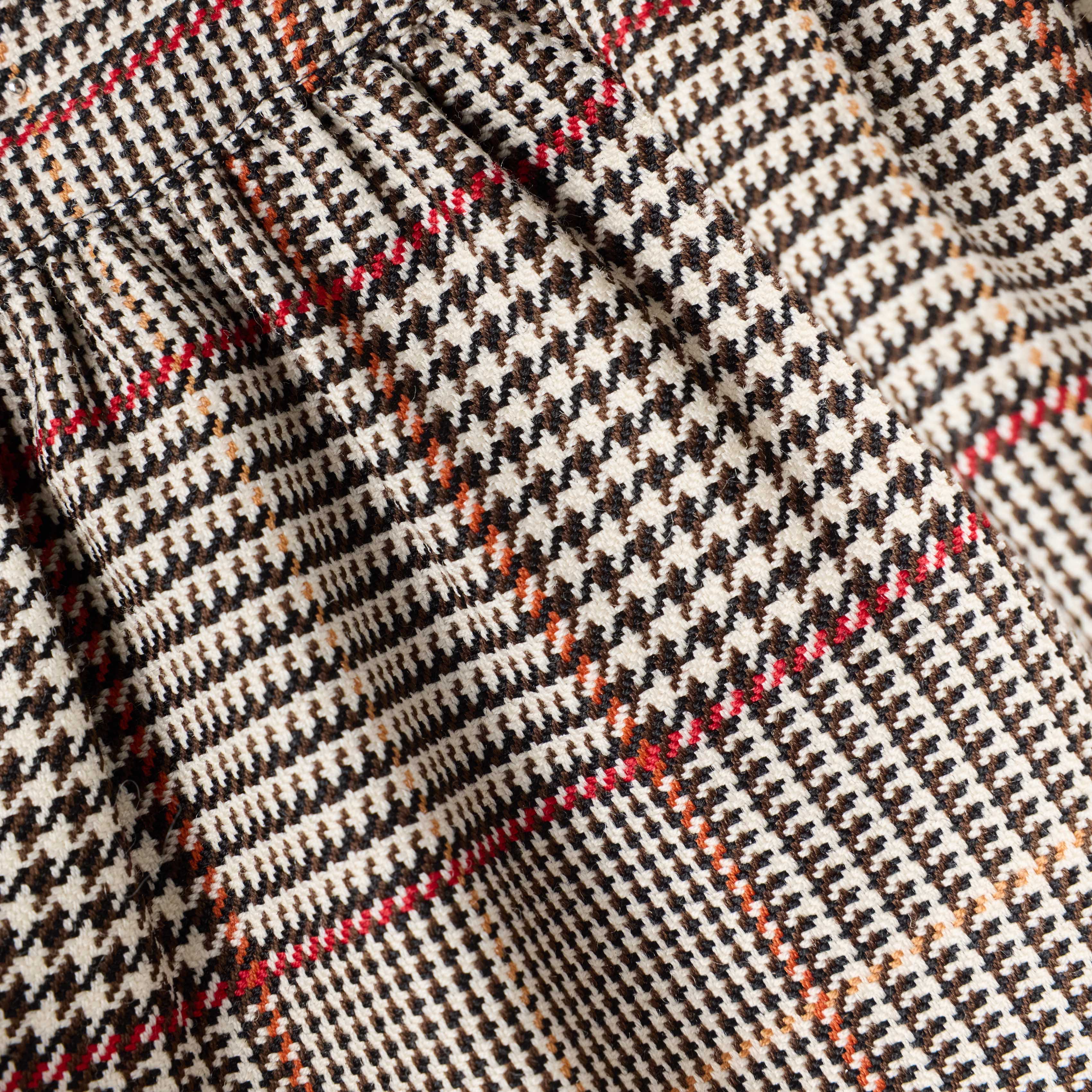 Brown Check Skirt