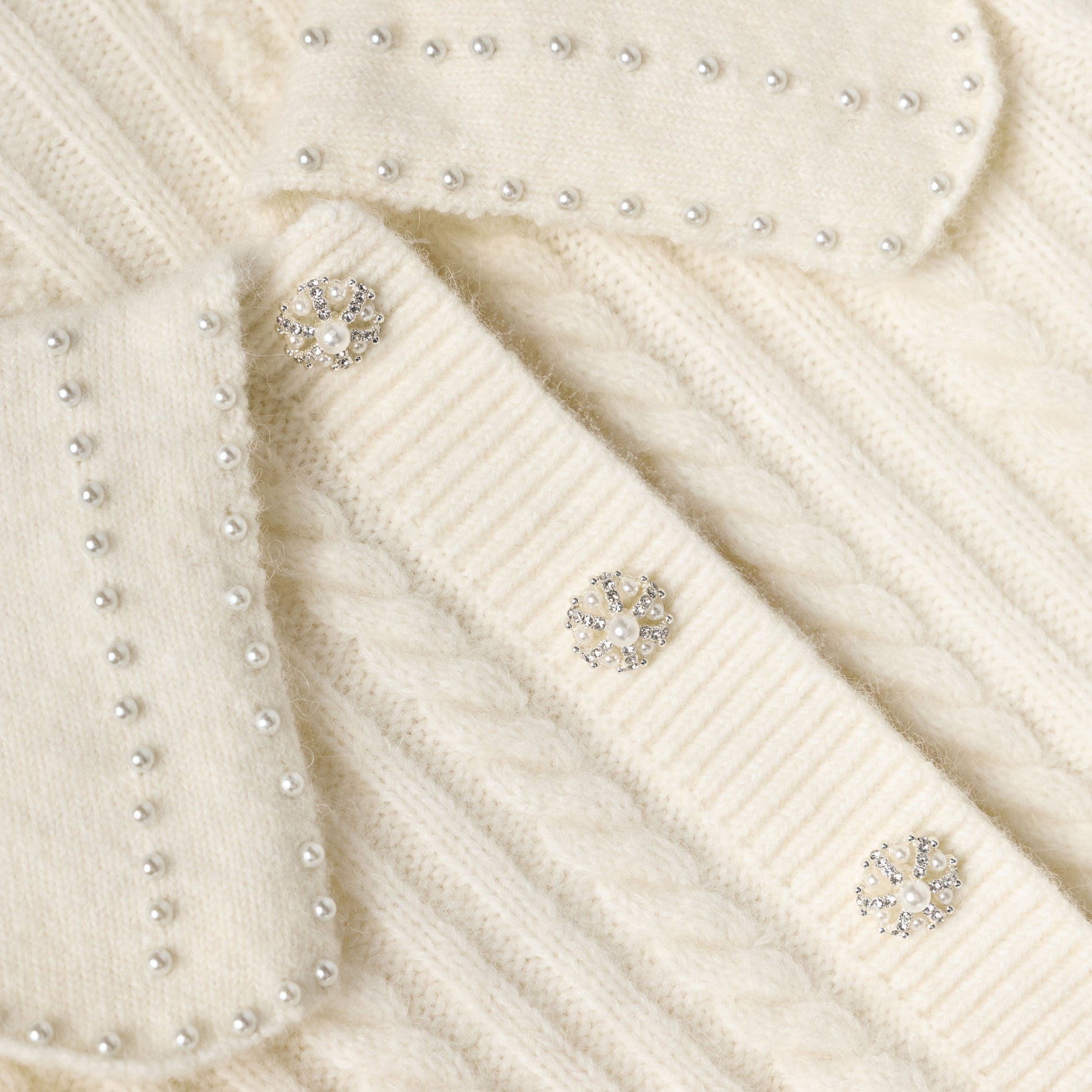 Cream Alpaca Cardigan