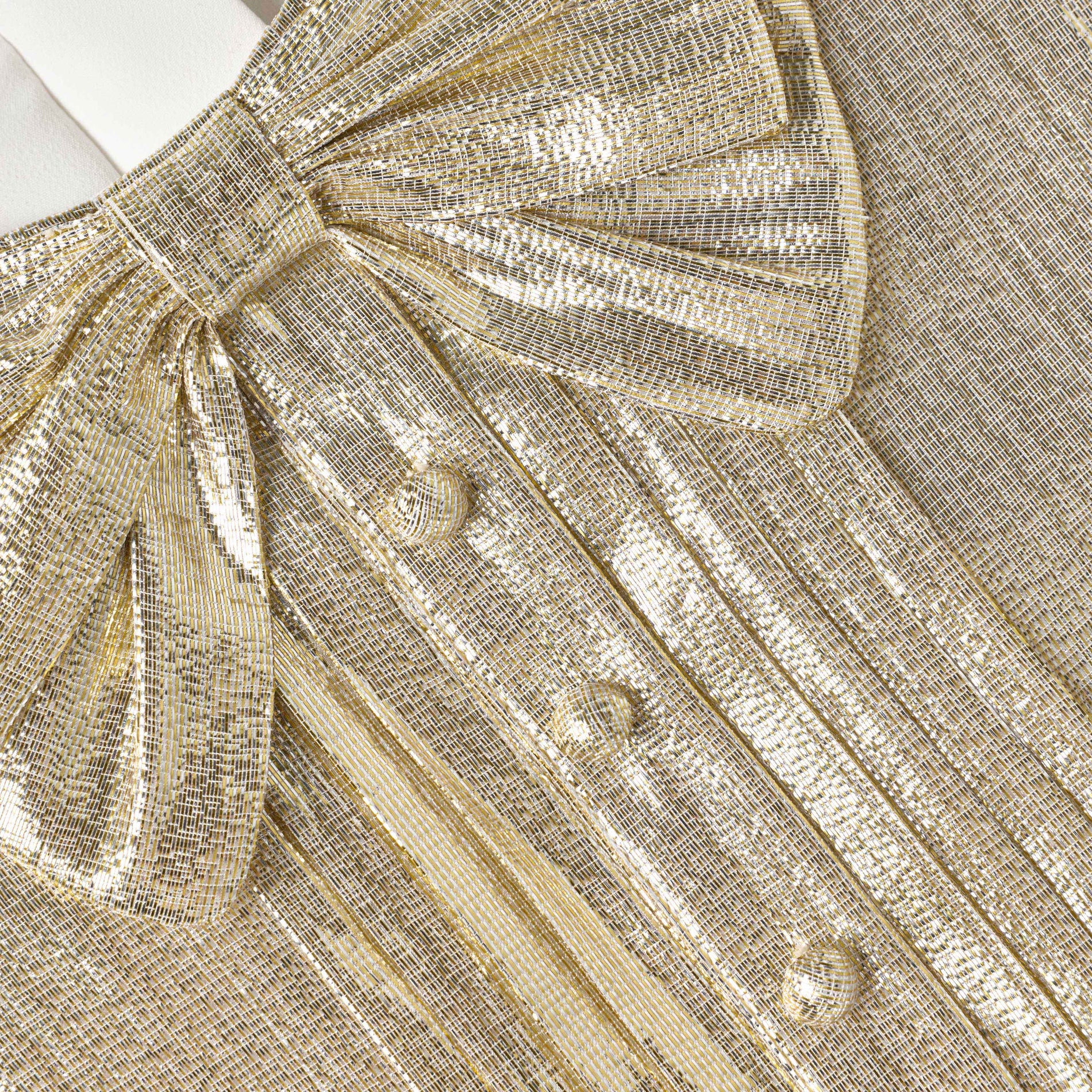 Gold Metallic Sleeveless Dress