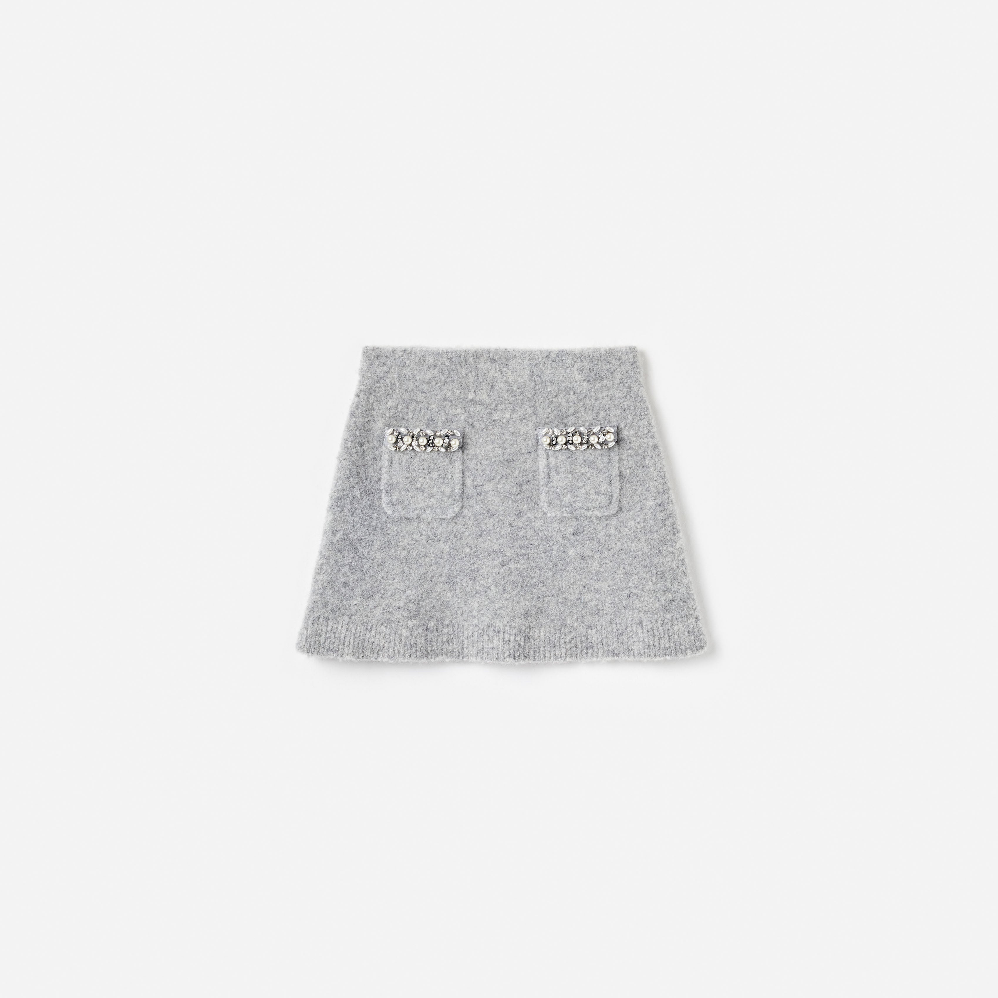 Grey Knit Skirt