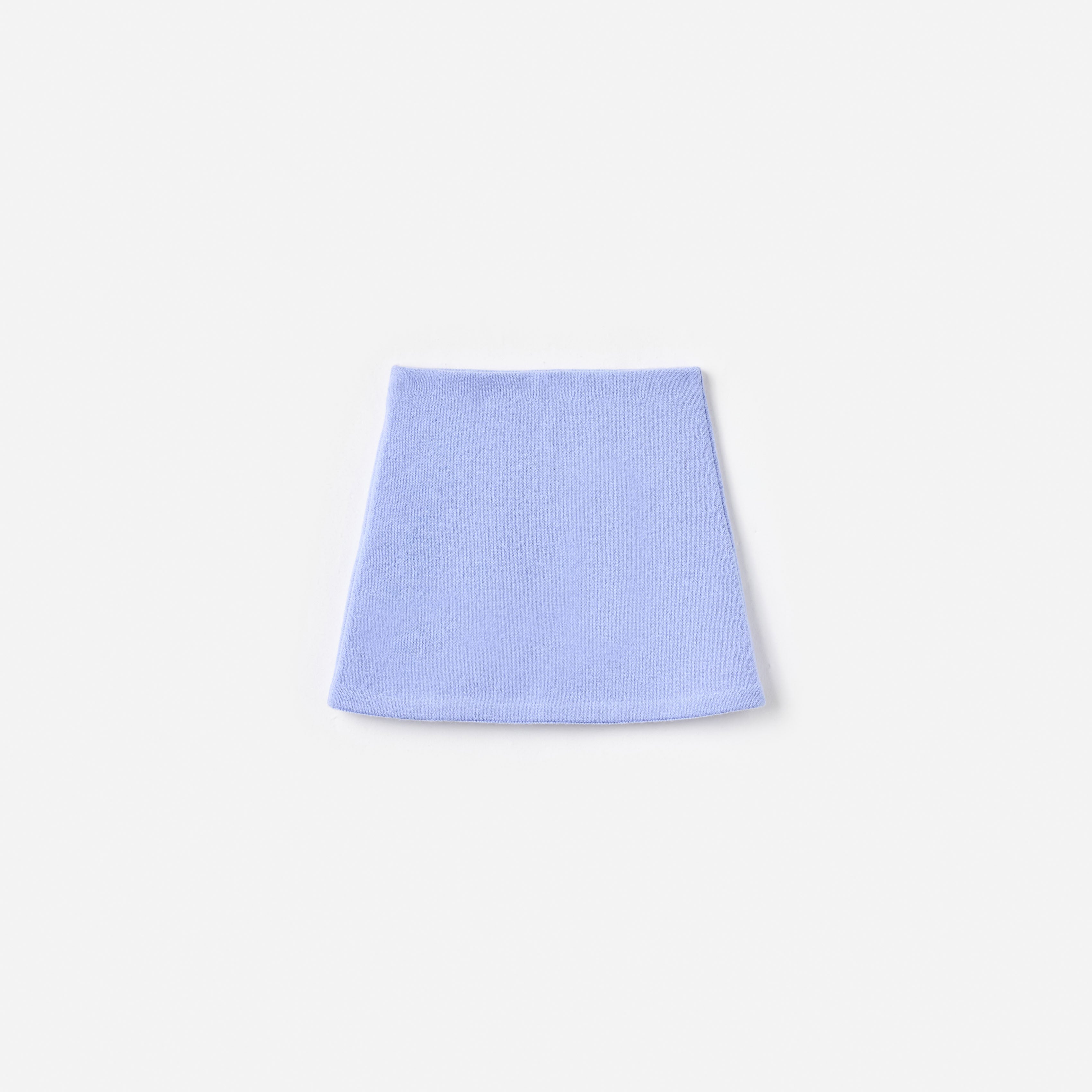Blue Floral Knit Skirt