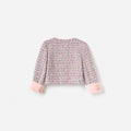 Pink Boucle Fur Jacket