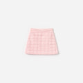 Pink Textured Knit Skirt