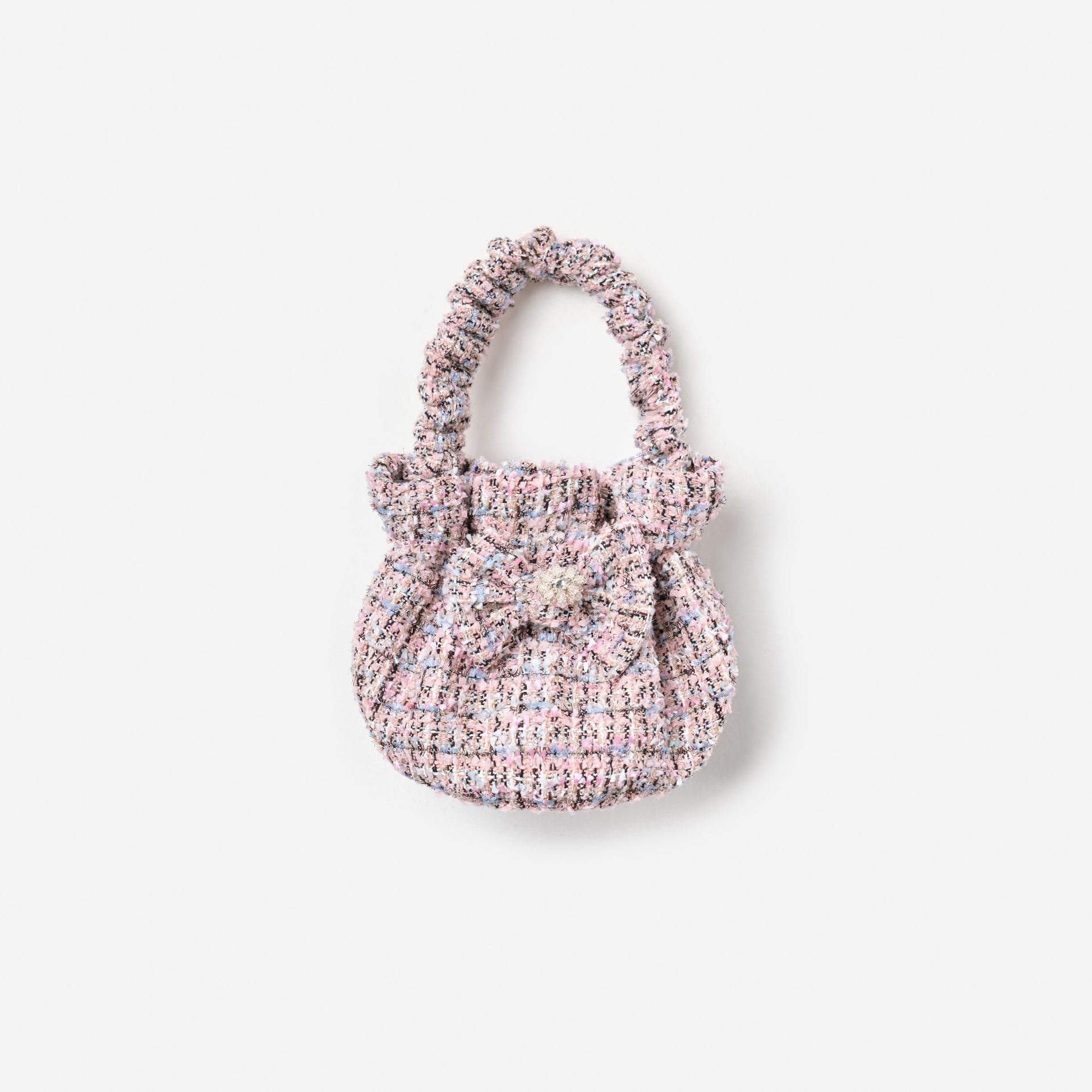 Pink Boucle Bag