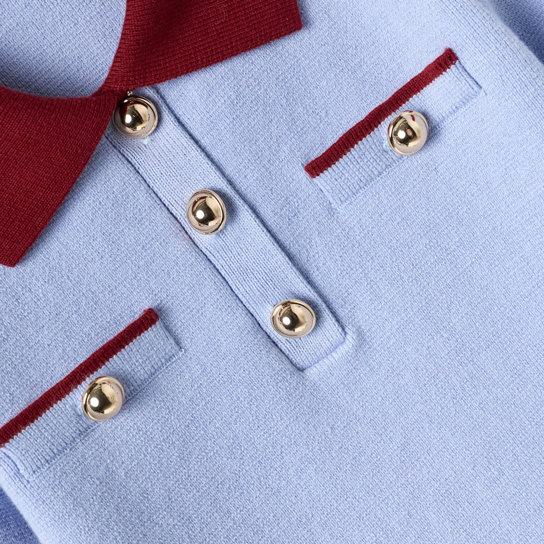 Blue Flat Knit Dress