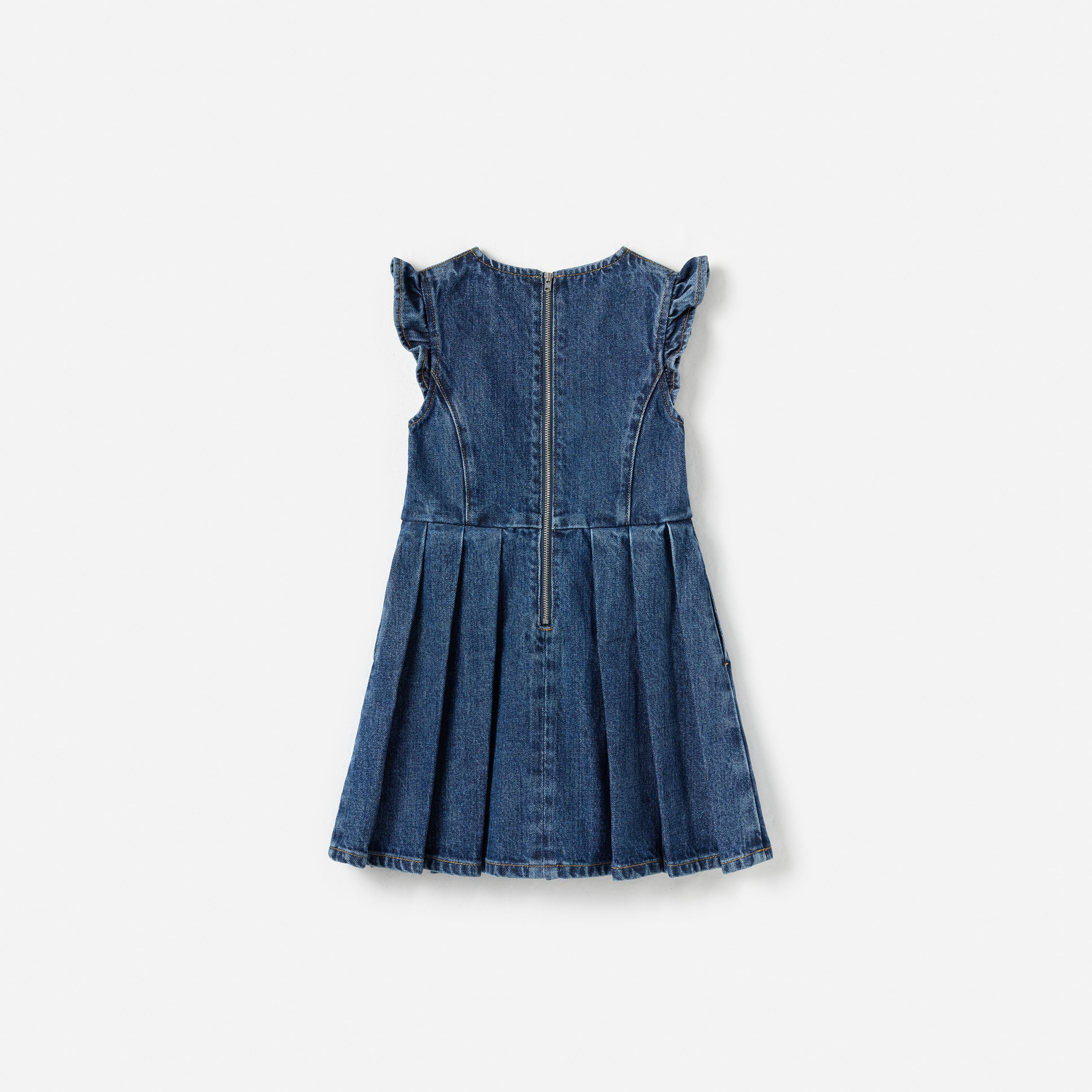 Flared Denim Dress