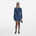 Denim Braided Mini Dress