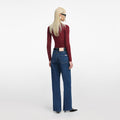 Blue Straight Leg Jeans