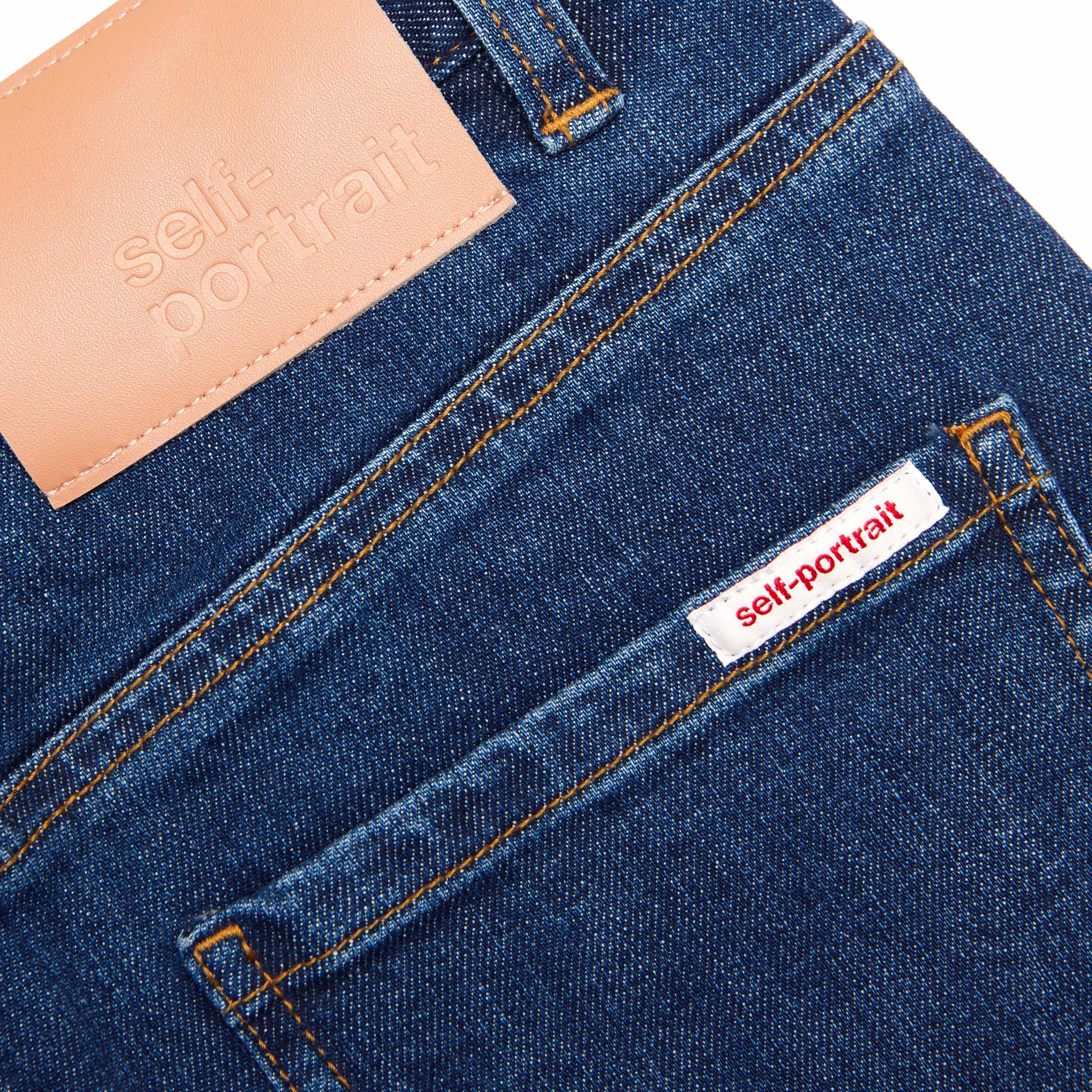 Blue Barrel Leg Jeans