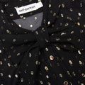 Black And Gold Chiffon Blouse