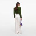 Cream Satin Trousers