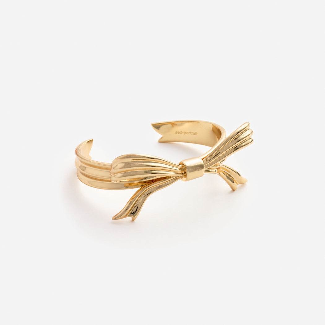 Gold Bow Bangle