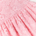 Pink Floral Lace Dress