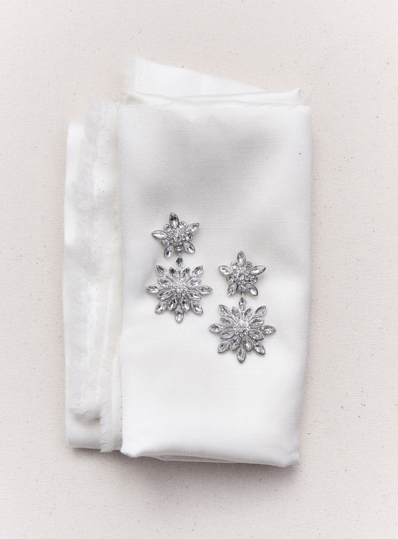 Crystal Tiered Earrings