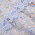 Blue Organza Lace Mini Dress