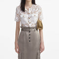 Satin Cargo Midi Skirt