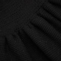 Black Crochet Knit Midi Dress