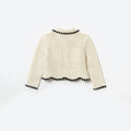 Cream Crochet Cardigan