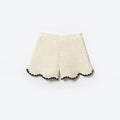 Cream Crochet Short