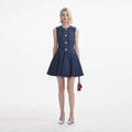 Denim Skater Mini Dress