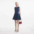 Denim Skater Mini Dress