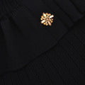 Black Knit Peplum Mini Dress