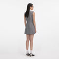 Sleeveless Prince Of Wales Check Mini Dress