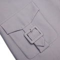 Grey Taffeta Mini Skirt