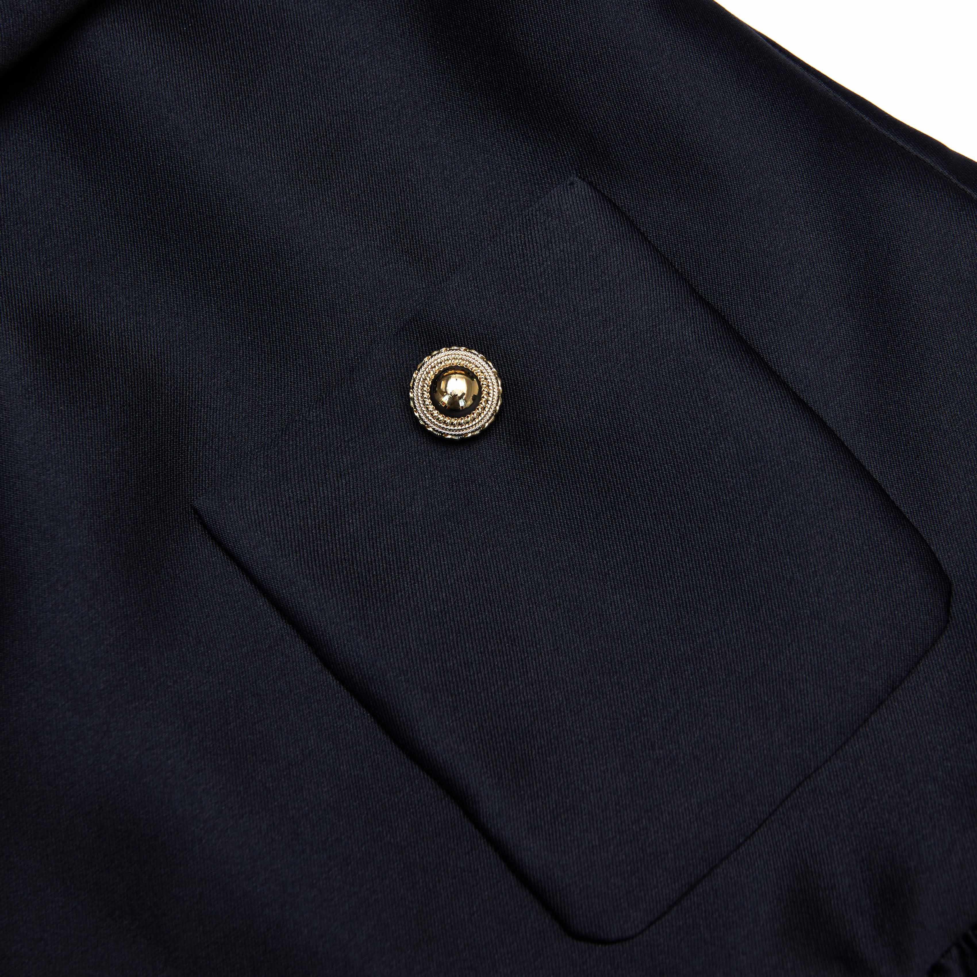 Navy Taffeta Mini Dress