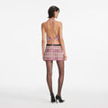 Pink Check Chainmail Skirt