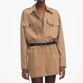 Tan Twill Playsuit